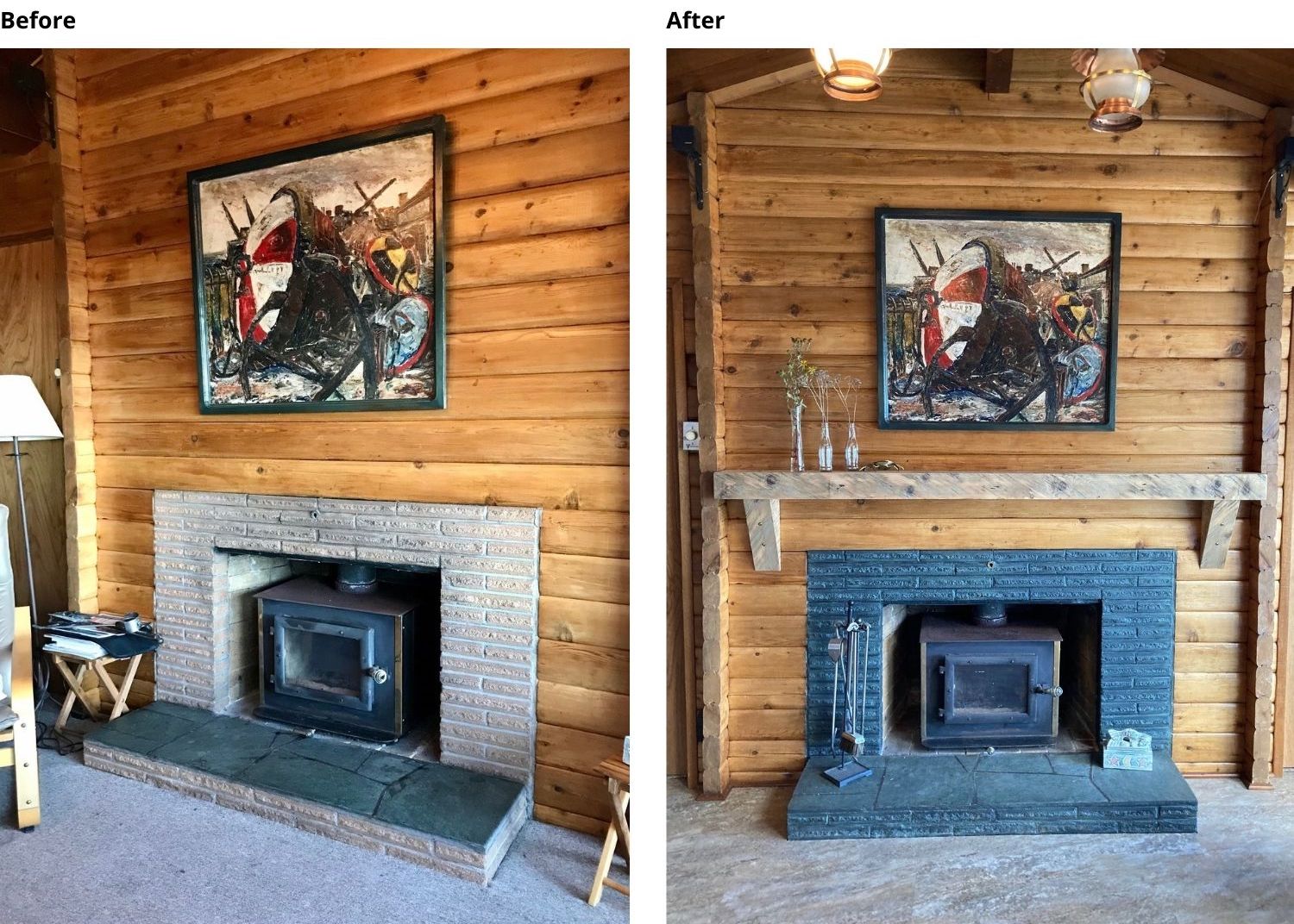 cottage fireplace renovation